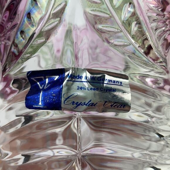 Crystal Clear 24% Lead Crystal Etched Vases (2) - Picture 11 of 12